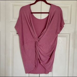 Adora L Twist Back Top in Pink